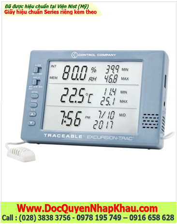 Ẩm kế HYGROMETER đo 0% đến 95%RH, 6452 Excursion-Trac™ Datalogging Traceable® Hygrometer